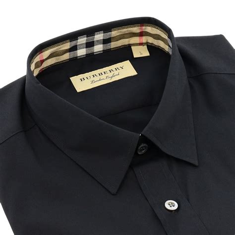 all black burberry shirt|burberry shirt black and white.